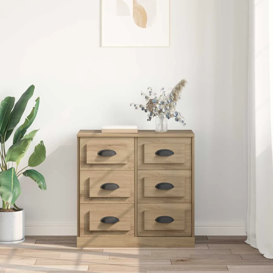 Buffet Chêne artisanal 70 x 35,5 x 67,5 cm Bois d'ingénierie - 4
