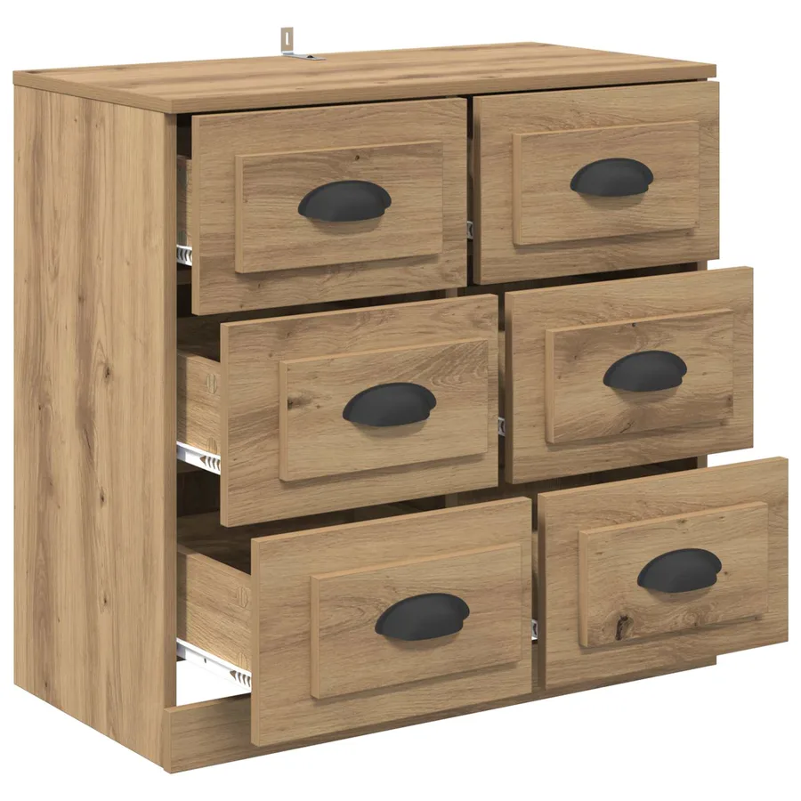 Buffet Chêne artisanal 70 x 35,5 x 67,5 cm Bois d'ingénierie - 5