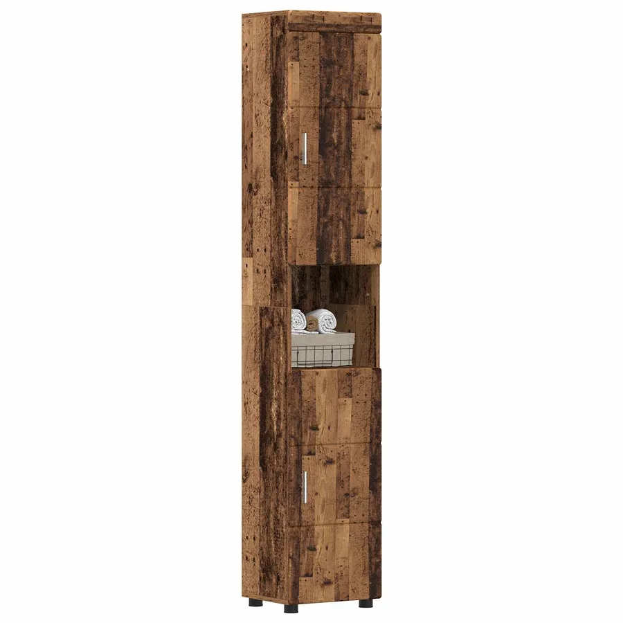 Ensemble d'armoire de salle de bain TULUM Bois ancien - 3