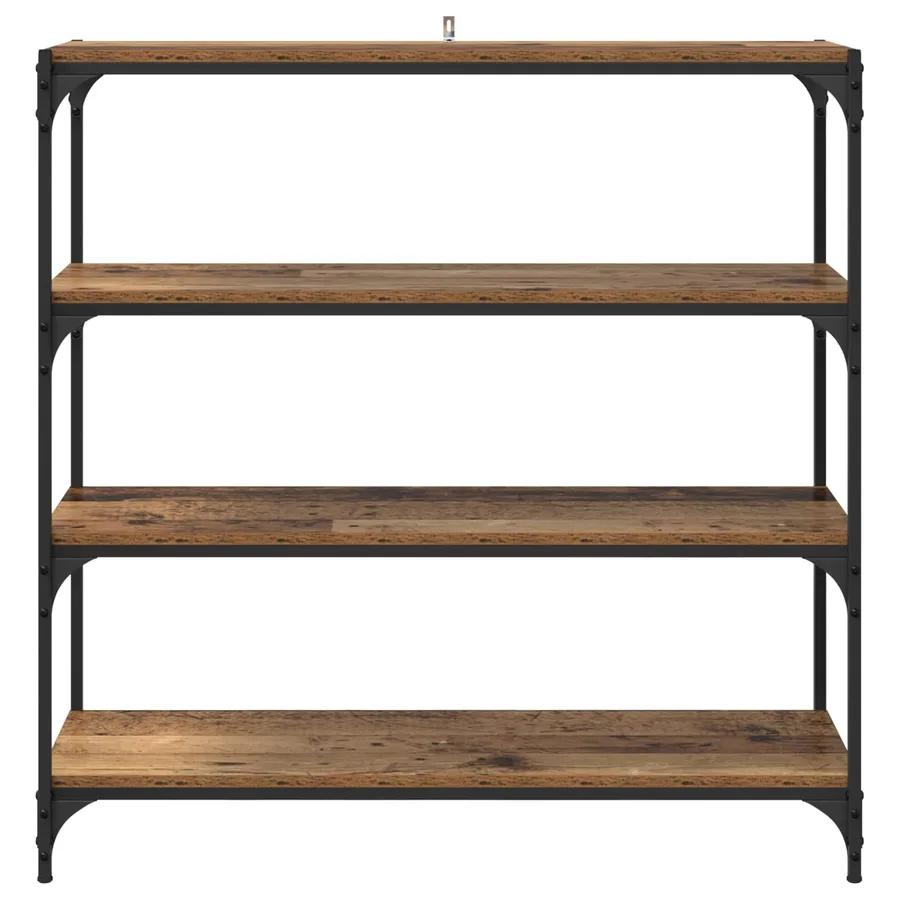 Bibliothèque Bois Ancien 100 x 33 x 100 cm - 5