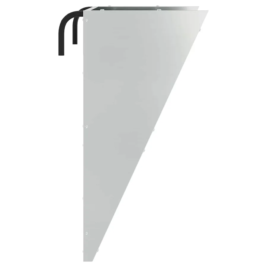 Râtelier à foin suspendu Argent 61 x 33 x 66 cm Acier galvanisé - 6