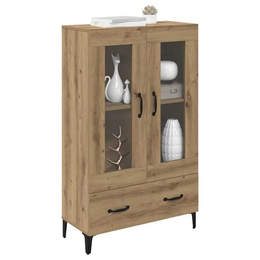 Haut Armoire Chêne artisanal 70 x 31 x 115 cm - 3