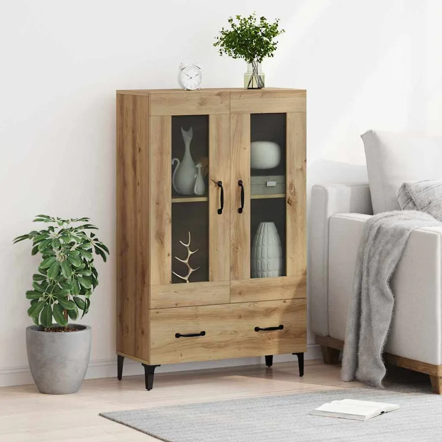 Haut Armoire Chêne artisanal 70 x 31 x 115 cm - 4