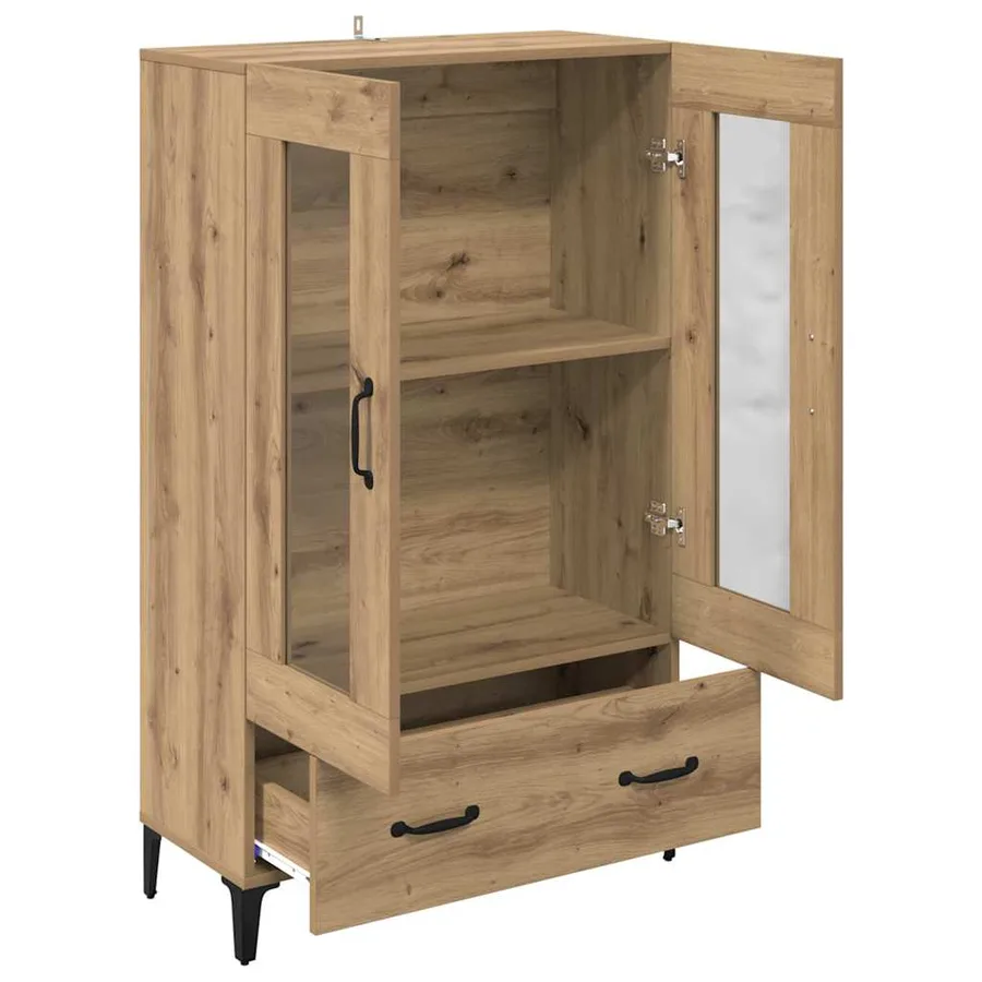 Haut Armoire Chêne artisanal 70 x 31 x 115 cm - 5