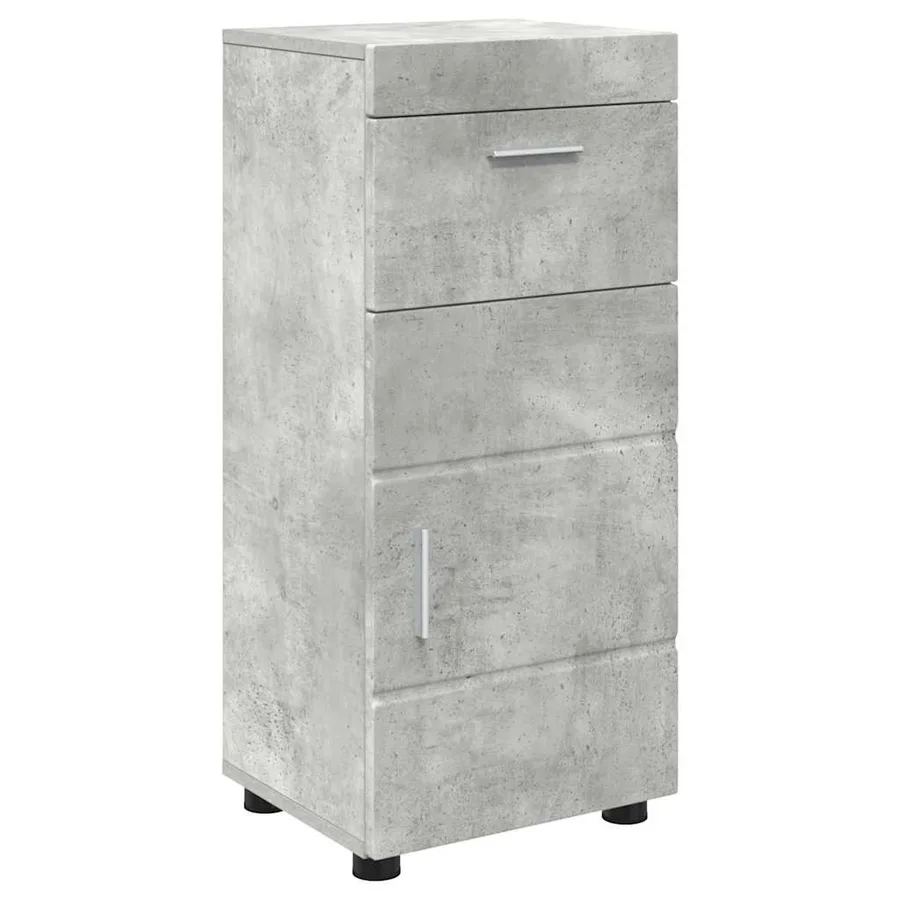 Ensemble de mobilier de salle de bain TULUM 5 pcs Gris béton - 9