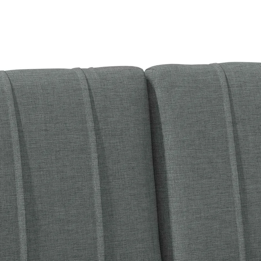 Tête de lit capitonnée Gris foncé 200 cm Pin massif - 7
