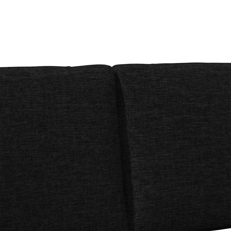 Tête de lit capitonnée Noir 150 cm Pin massif - 7