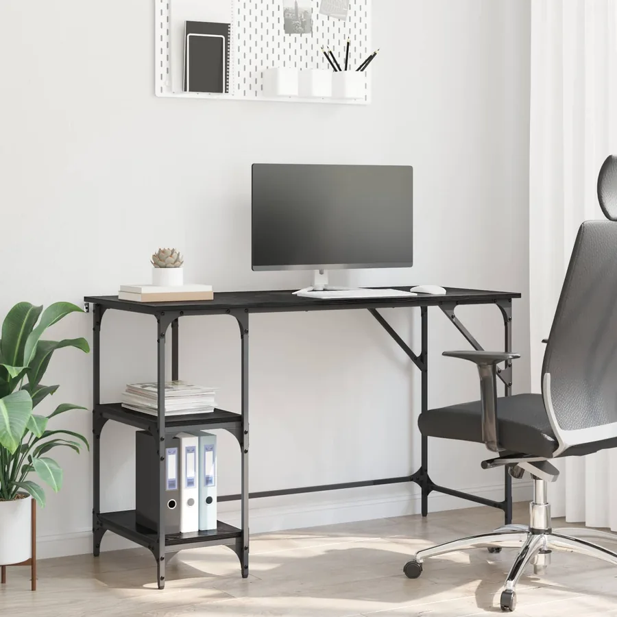 Bureau Chêne noir 120 x 50 x 75 cm Bois d'ingénierie