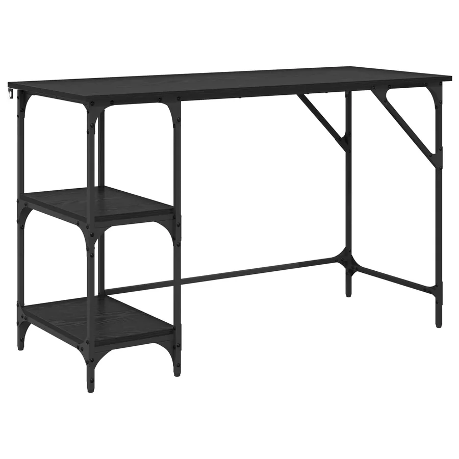 Bureau Chêne noir 120 x 50 x 75 cm Bois d'ingénierie - 2
