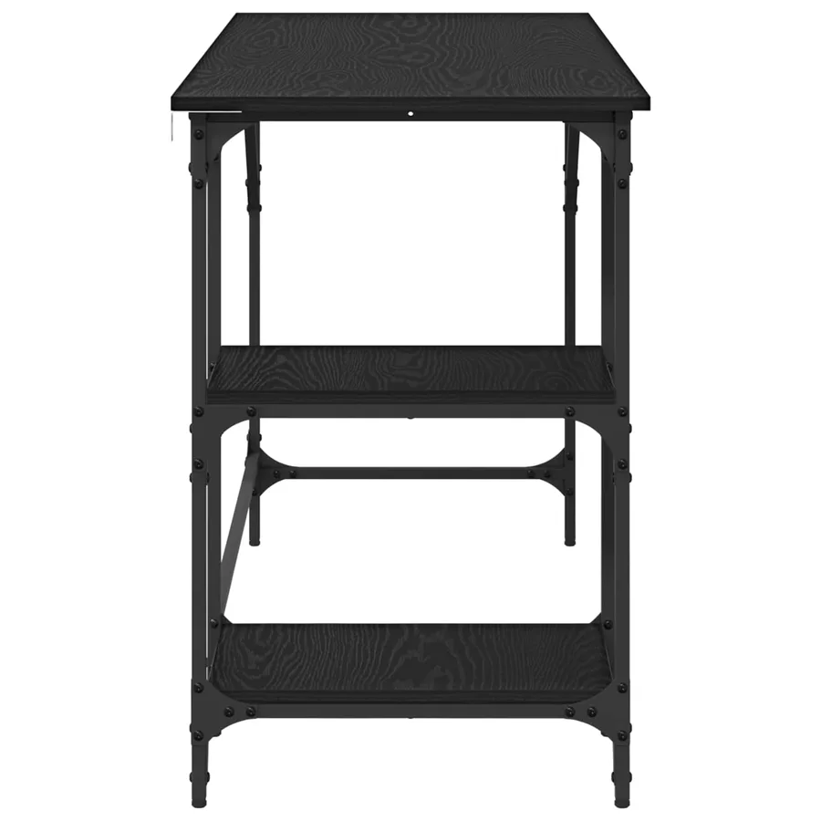 Bureau Chêne noir 120 x 50 x 75 cm Bois d'ingénierie - 6