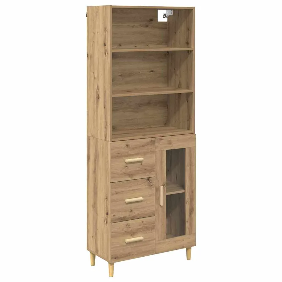 Haut Armoire Chêne artisanal 69,5 x 34 x 180 cm - 2