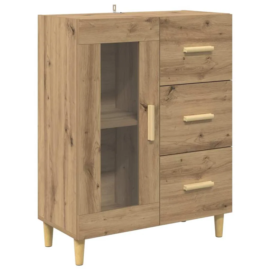 Haut Armoire Chêne artisanal 69,5 x 34 x 180 cm - 6