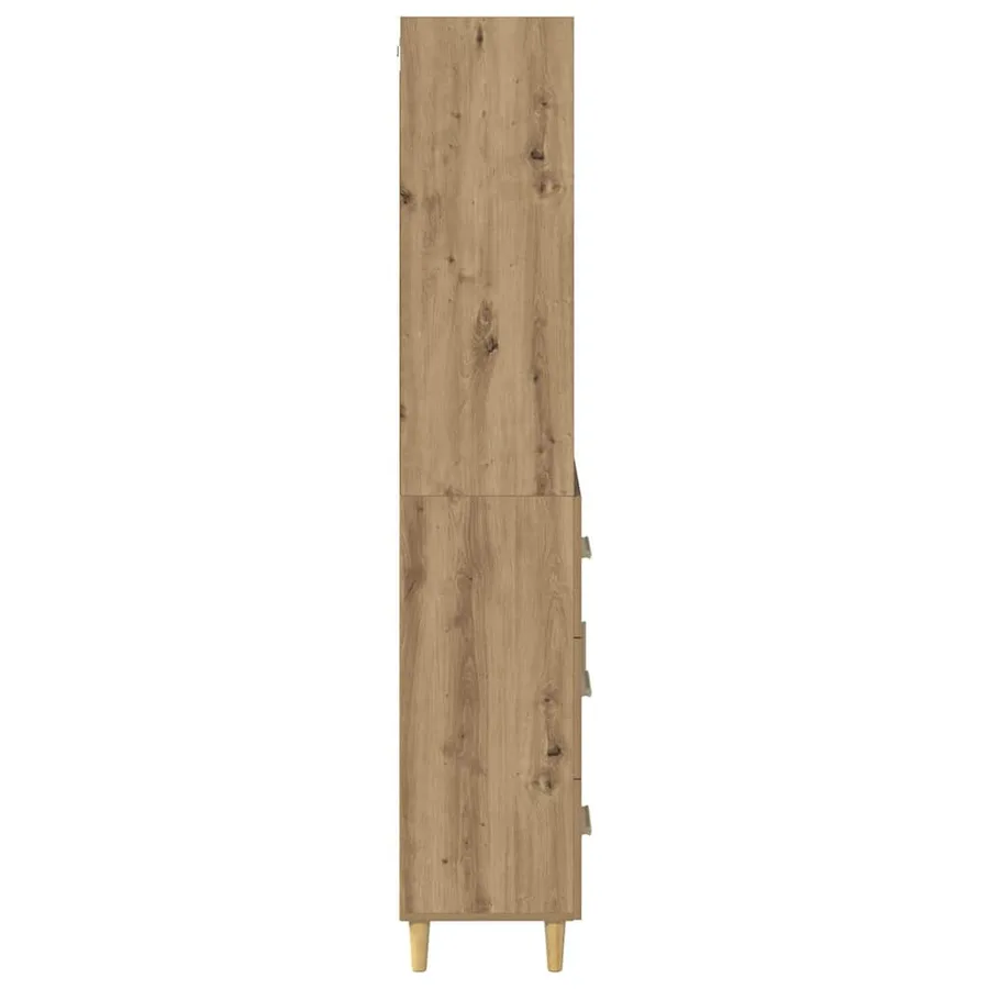 Haut Armoire Chêne artisanal 69,5 x 34 x 180 cm - 9
