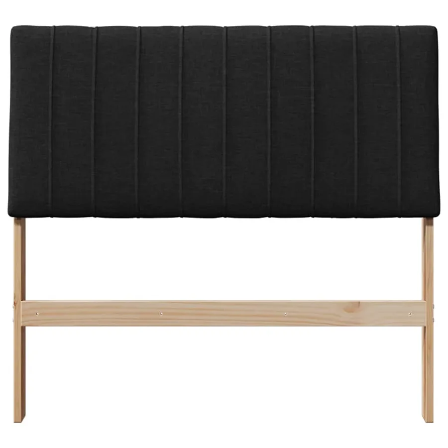 Tête de lit capitonnée Noir 100 cm Pin massif - 4