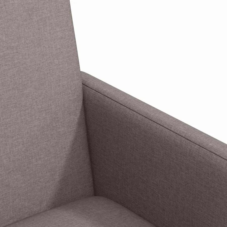 Chaises de Salle à Manger avec Roues 2 pcs Taupe tissu - 7