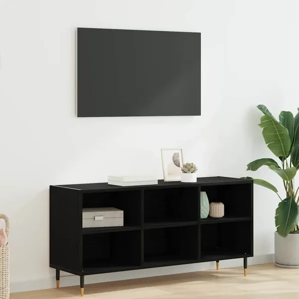 Meuble TV Chêne noir 103,5 x 30 x 50 cm Bois d'ingénierie