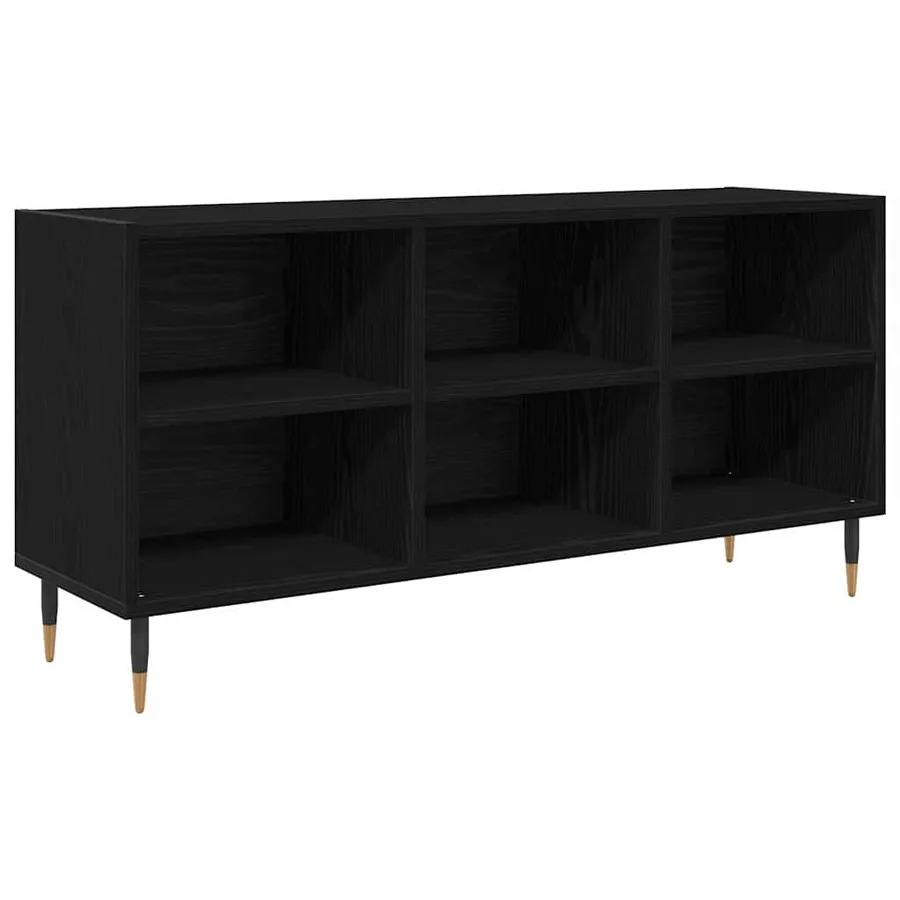 Meuble TV Chêne noir 103,5 x 30 x 50 cm Bois d'ingénierie - 2