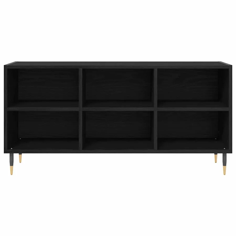 Meuble TV Chêne noir 103,5 x 30 x 50 cm Bois d'ingénierie - 5