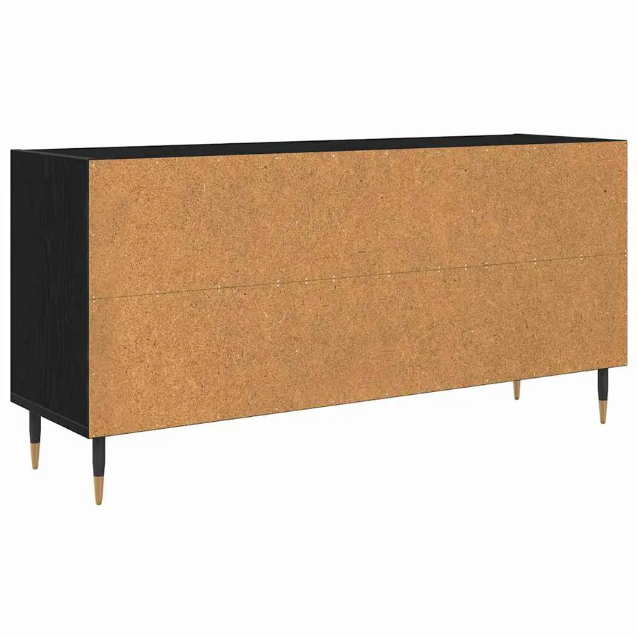 Meuble TV Chêne noir 103,5 x 30 x 50 cm Bois d'ingénierie - 7
