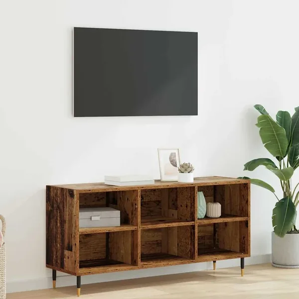 Meuble TV Bois Ancien 103,5 x 30 x 50 cm Bois d'ingénierie