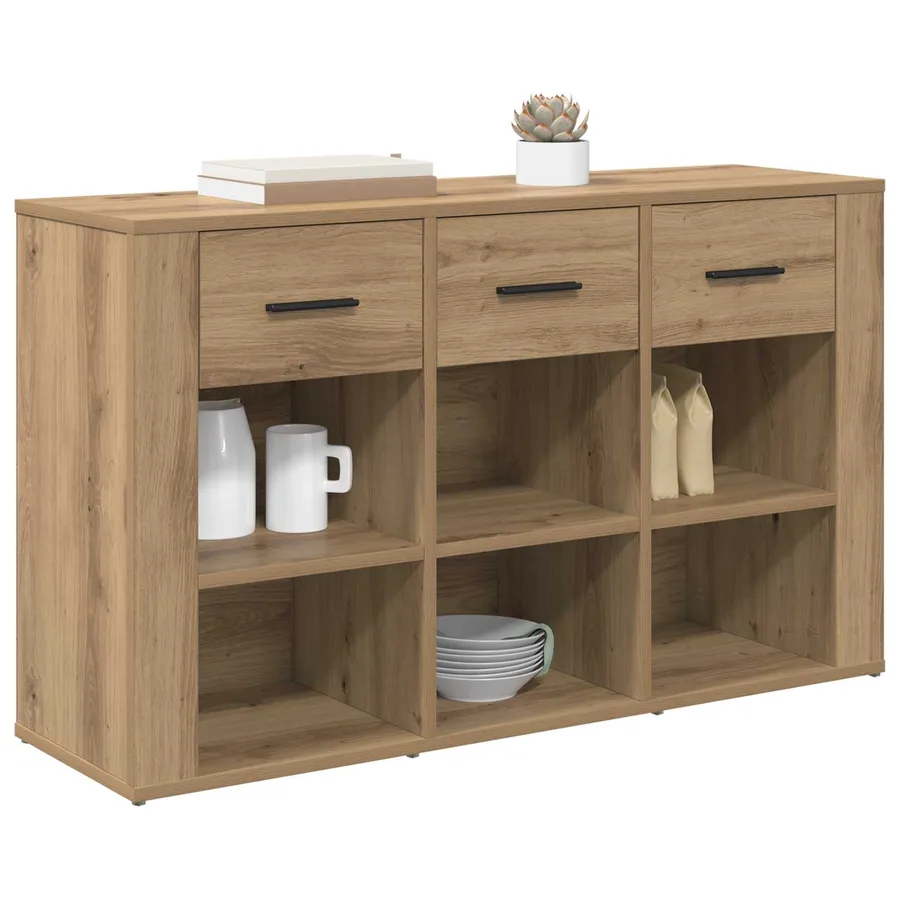 Buffet Chêne artisanal 100 x 30 x 59,5 cm Bois d'ingénierie - 3