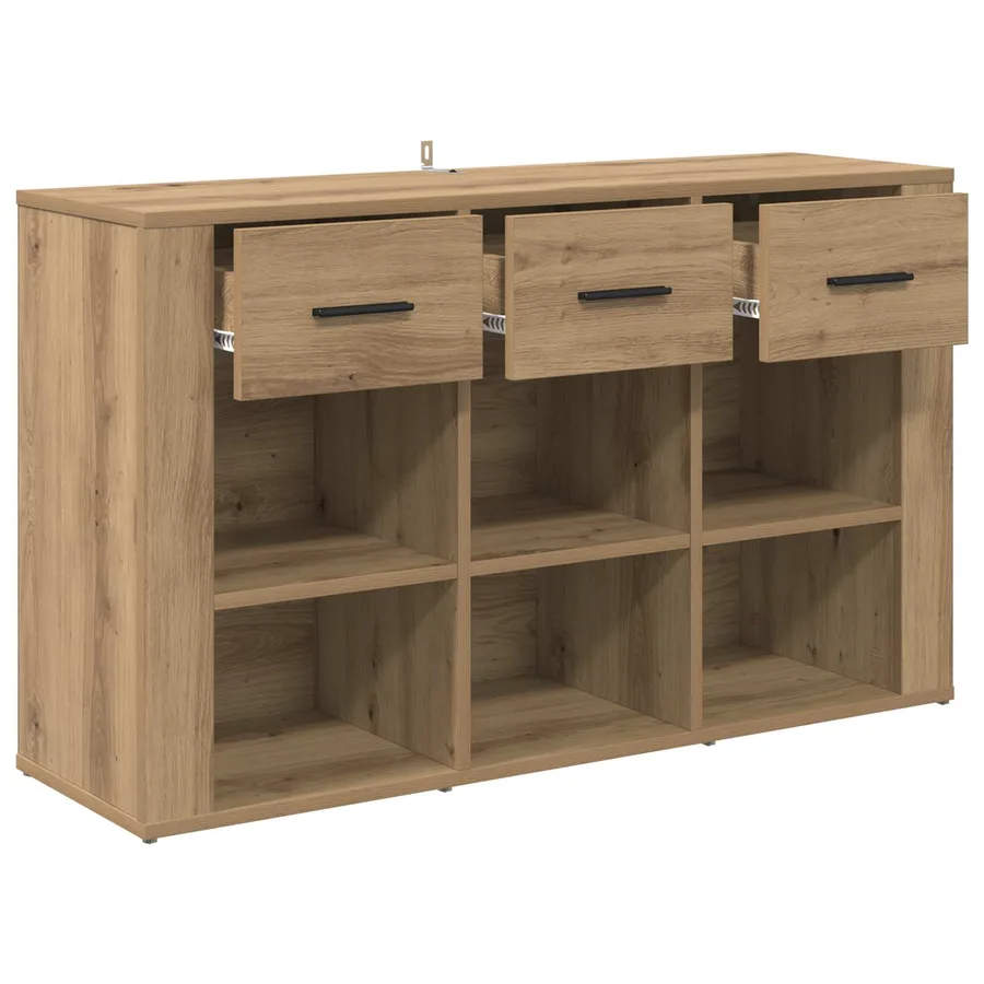 Buffet Chêne artisanal 100 x 30 x 59,5 cm Bois d'ingénierie - 5