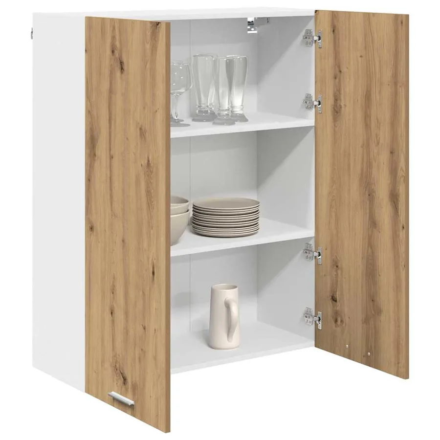Armoire suspendue avec porte Chêne artisanal 80 x 31 x 100 cm - 3