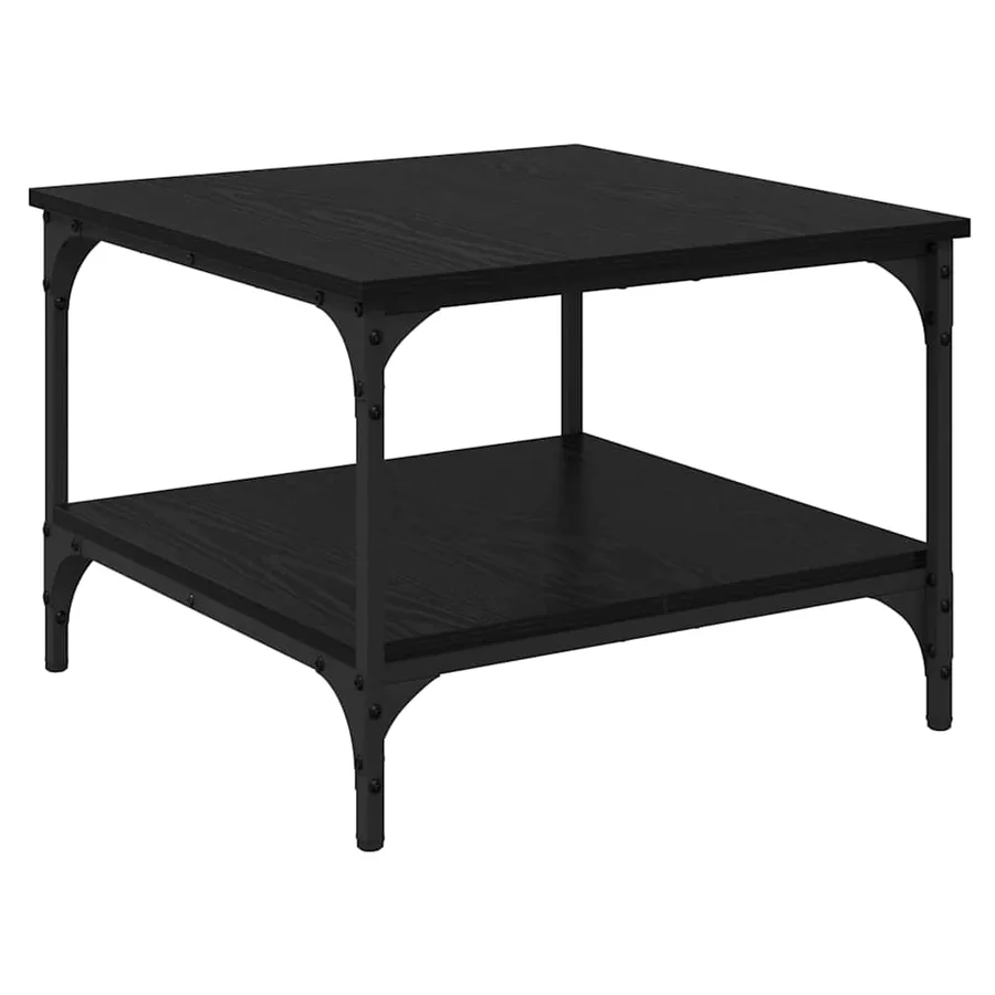 Table basse Chêne noir 55 x 55 x 40 cm Bois d'ingénierie - 2