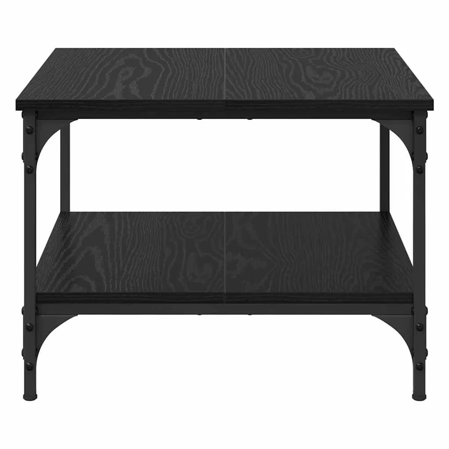 Table basse Chêne noir 55 x 55 x 40 cm Bois d'ingénierie - 6