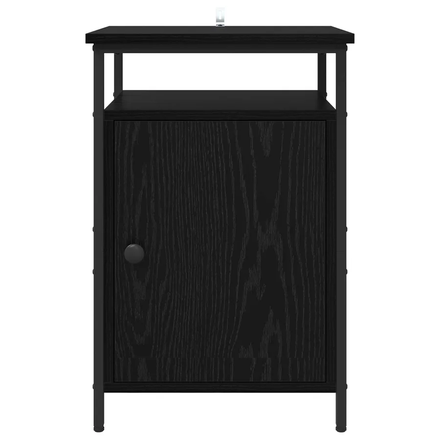 Cabinet de chevet Chêne noir 40 x 42 x 60cm Bois d'ingénierie - 6