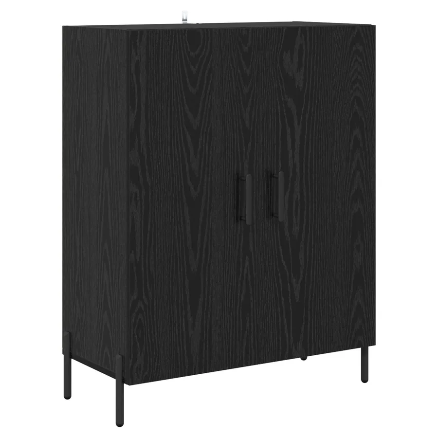 Haut Armoire Chêne noir 69,5 x 34 x 180 cm Bois d'ingénierie - 6