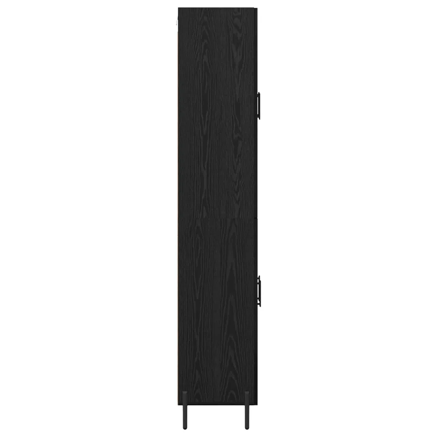 Haut Armoire Chêne noir 69,5 x 34 x 180 cm Bois d'ingénierie - 9