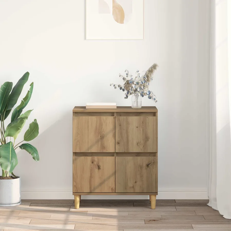 Buffet Chêne artisanal 60 x 35 x 70 cm Bois d'ingénierie - 4