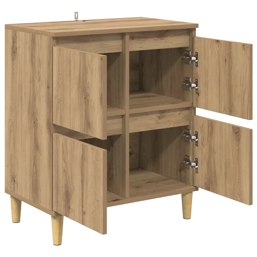 Buffet Chêne artisanal 60 x 35 x 70 cm Bois d'ingénierie - 5