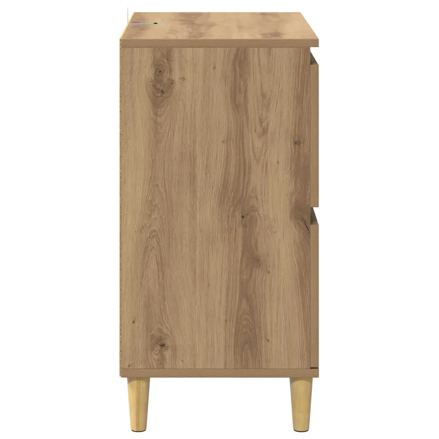 Buffet Chêne artisanal 60 x 35 x 70 cm Bois d'ingénierie - 7
