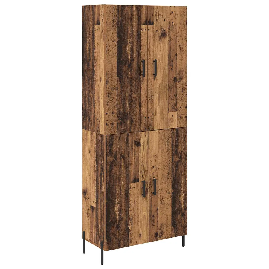 Haut Armoire Bois Ancien 69,5 x 34 x 180 cm Bois d'ingénierie - 2