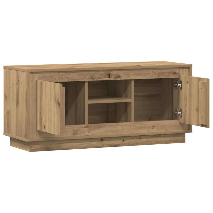 Meuble TV 102 x 35 x 45 cm Chêne artisanal Bois d'ingénierie - 5