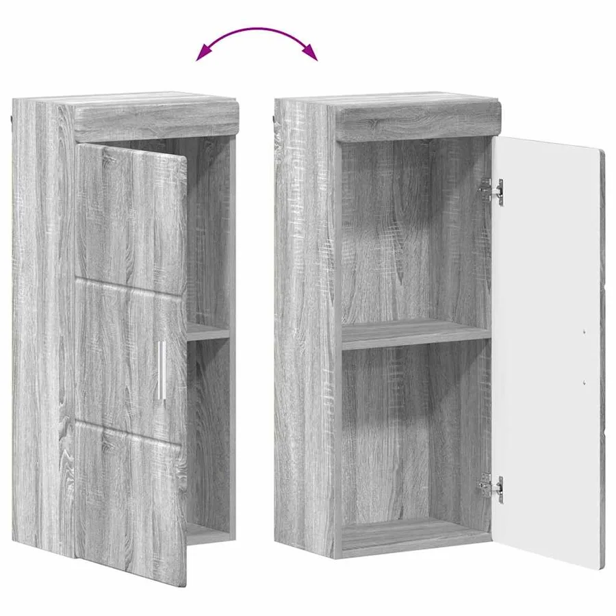Ensemble de mobilier de salle de bain TULUM 5 pcs Gris Sonoma - 14