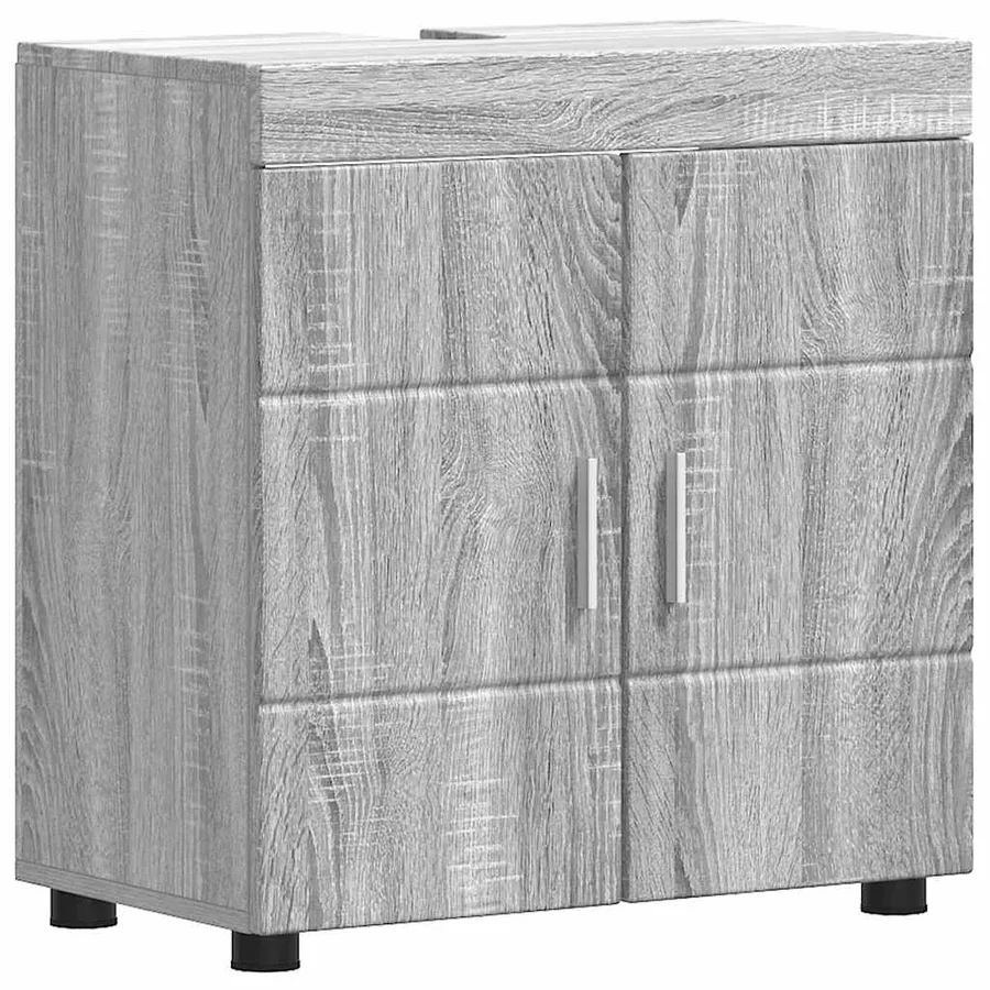 Ensemble de mobilier de salle de bain TULUM 5 pcs Gris Sonoma - 7
