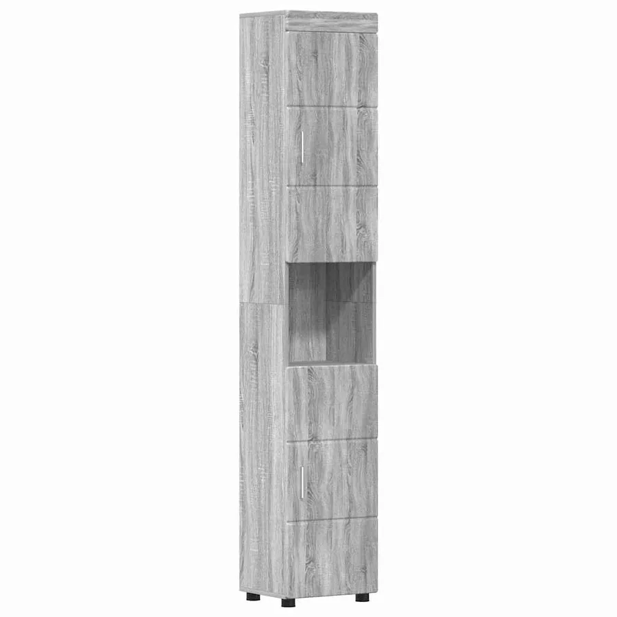 Ensemble de mobilier de salle de bain TULUM 5 pcs Gris Sonoma - 8