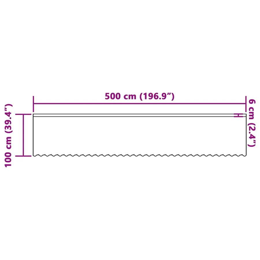 Rideau en Dentelle Floral Blanc 100 x 500 cm Polyester - 8
