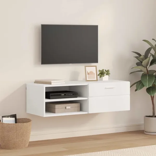 Cabinet en Bois Blanc 100,5 x 39 x 30 cm Bois d'ingénierie