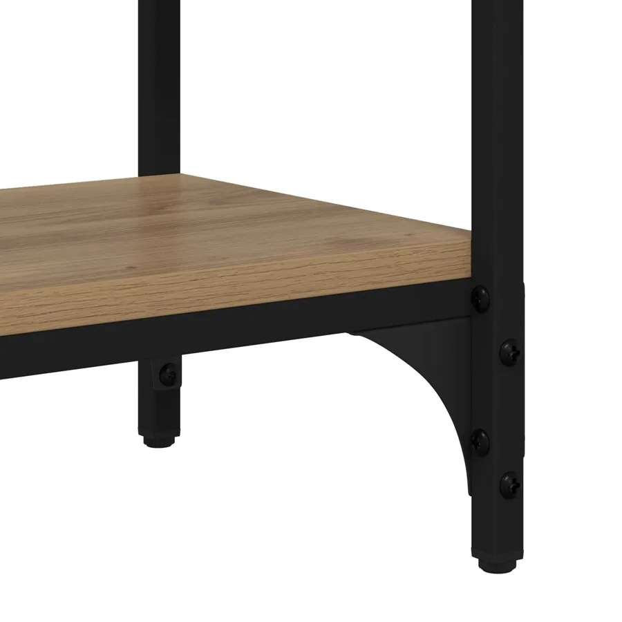 Table console Chêne artisanal 100 x 39 x 78,5 cm - 9