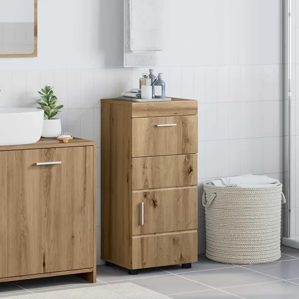 Ensemble d'armoire de salle de bain TULUM Chêne artisanal
