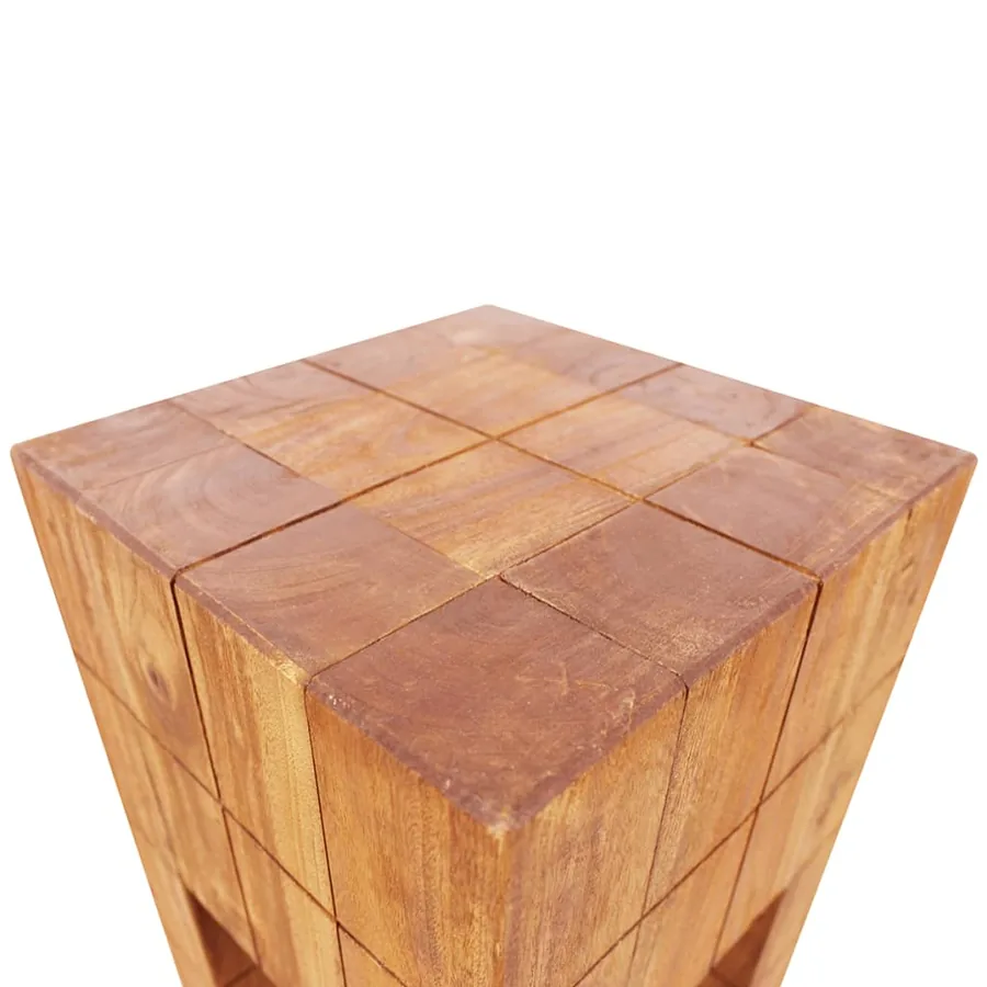 Tabouret bois d'acajou massif - 3