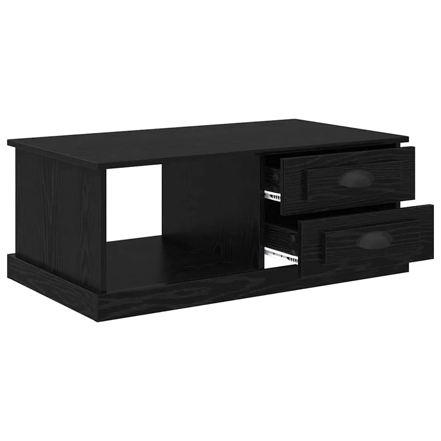 Table basse Chêne noir 90 x 50 x 35 cm Bois d'ingénierie - 5
