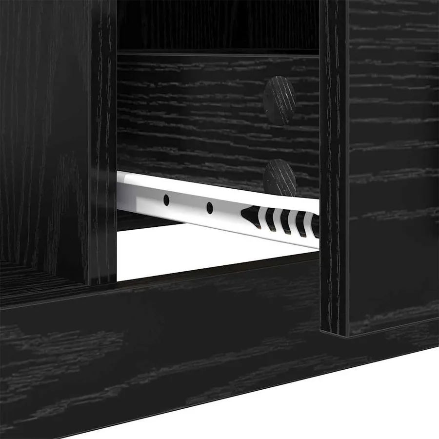 Table basse Chêne noir 90 x 50 x 35 cm Bois d'ingénierie - 9