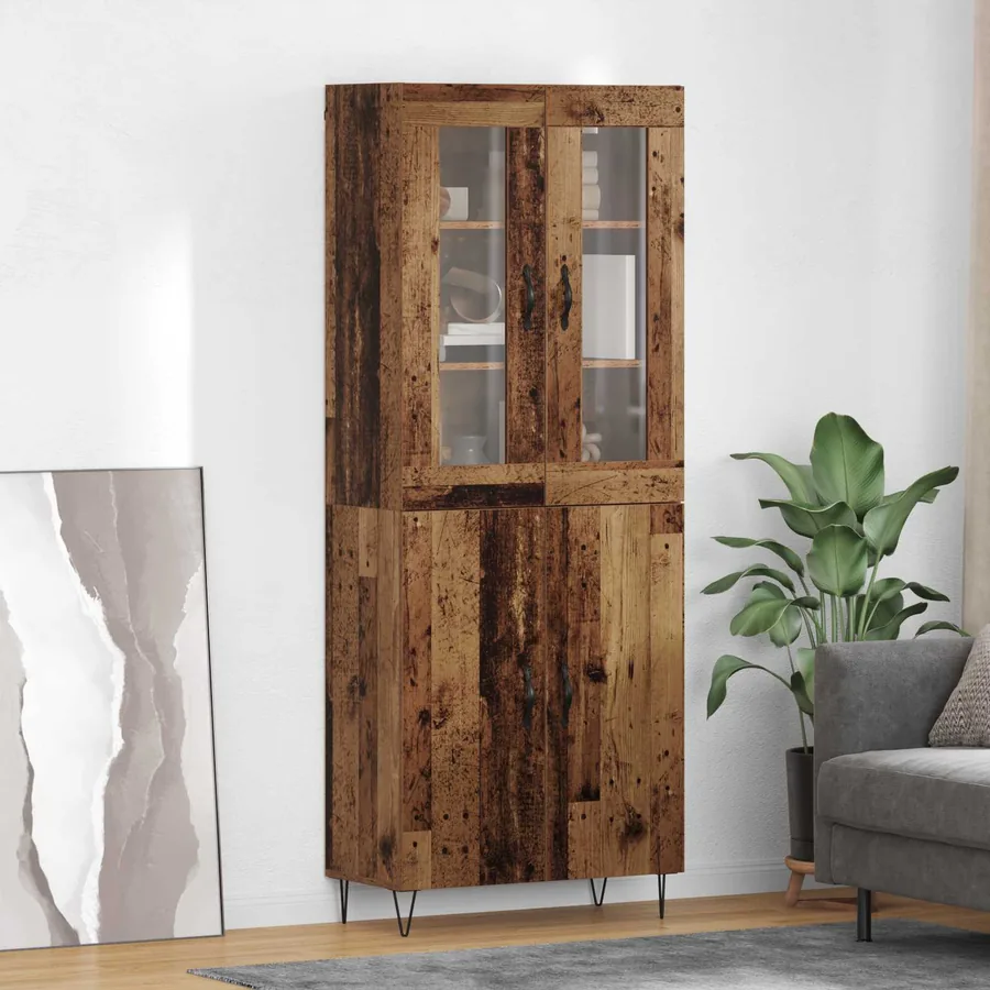 Haut Armoire Bois Ancien 69,5 x 34 x 180 cm Bois d'ingénierie