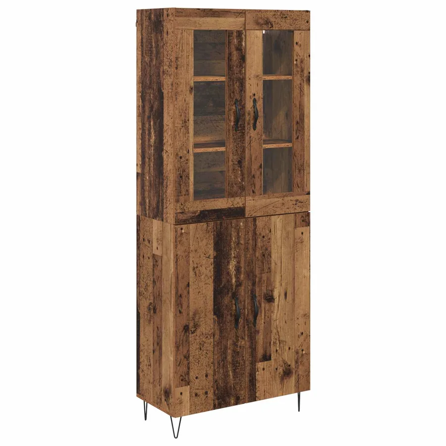 Haut Armoire Bois Ancien 69,5 x 34 x 180 cm Bois d'ingénierie - 2