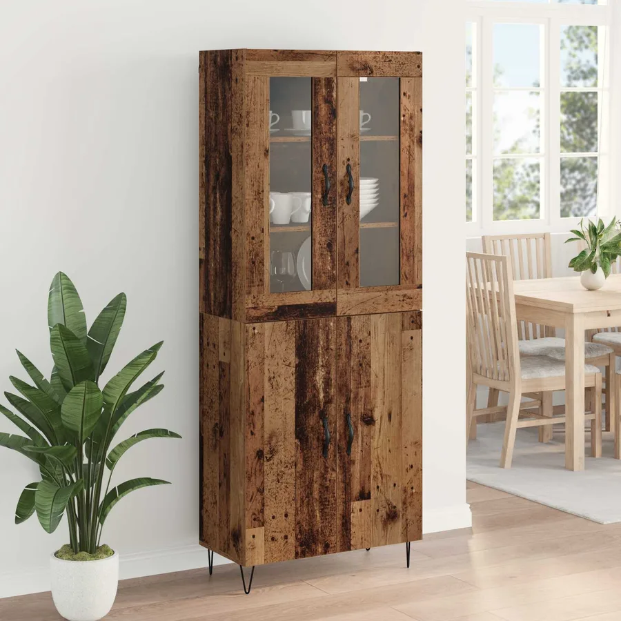Haut Armoire Bois Ancien 69,5 x 34 x 180 cm Bois d'ingénierie - 4